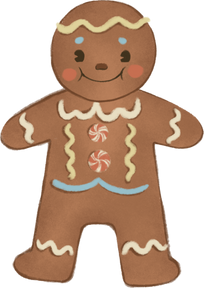 Vintage Christmas Gingerbread Man
